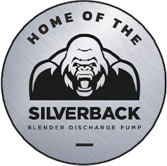 Silverback gorilla logo badge.