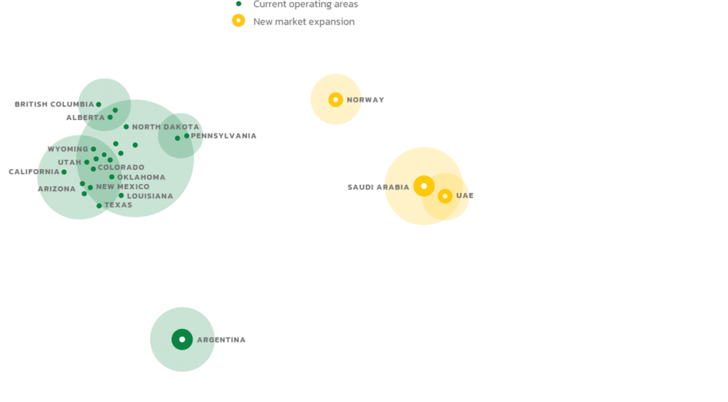 World map highlighting IMPACT's key operational regions.